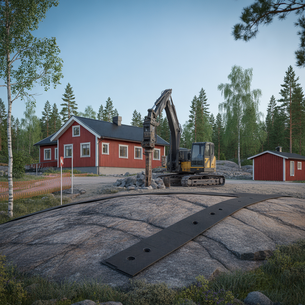 bergsprangning pa tomten kostnader tillstand och val