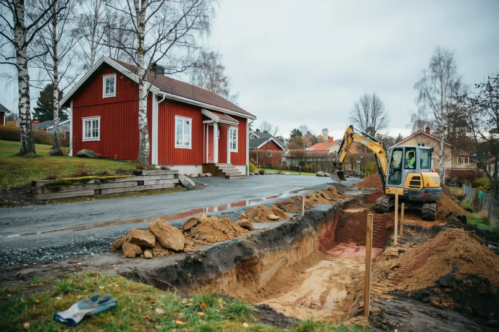 schaktning f r villa gare s planerar du markarbetet r tt fr n start